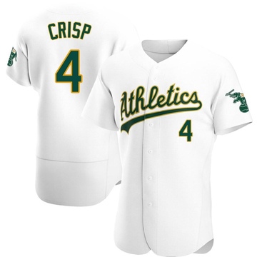 Men's Oakland Athletics Coco Crisp White Home Jersey - Authentic