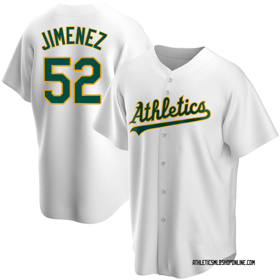 Men's Oakland Athletics Dany Jimenez White Home Jersey - Replica