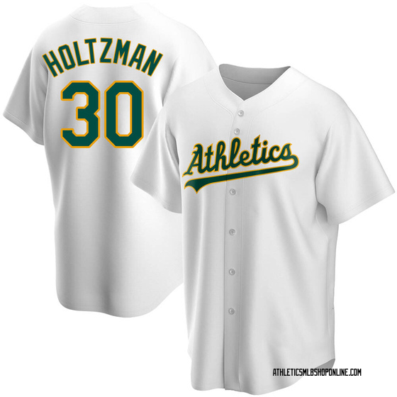 Men's Oakland Athletics Ken Holtzman White Home Jersey - Replica