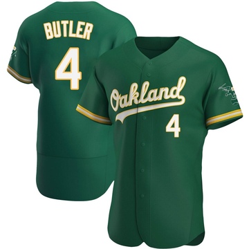 Men's Oakland Athletics Lawrence Butler Green Kelly Alternate Jersey - Authentic