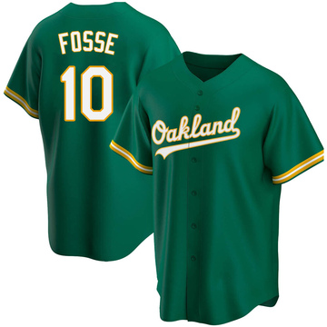 Men's Oakland Athletics Ray Fosse Green Kelly Alternate Jersey - Replica