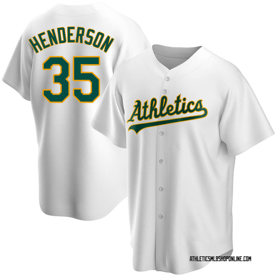 Men's Oakland Athletics Rickey Henderson White Home Jersey - Replica