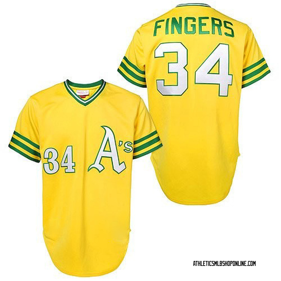 oakland a's yellow jersey