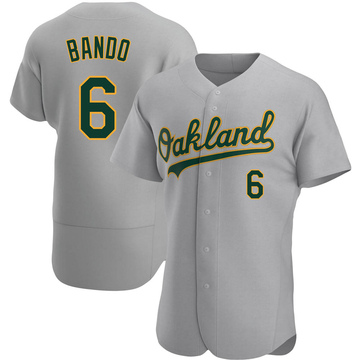 Men's Oakland Athletics Sal Bando Gray Road Jersey - Authentic