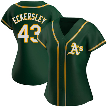 Women's Oakland Athletics Dennis Eckersley Green Alternate Jersey - Replica