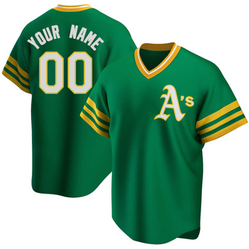 Youth Oakland Athletics Custom Green R Kelly Road Cooperstown