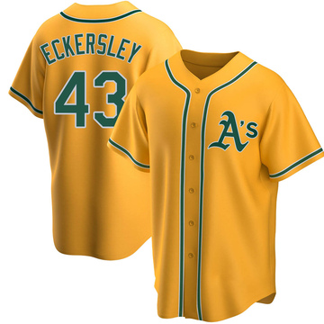 Youth Oakland Athletics Dennis Eckersley Gold Alternate Jersey - Replica