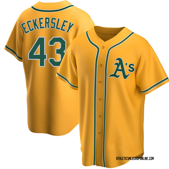 Youth Oakland Athletics Dennis Eckersley Gold Alternate Jersey - Replica