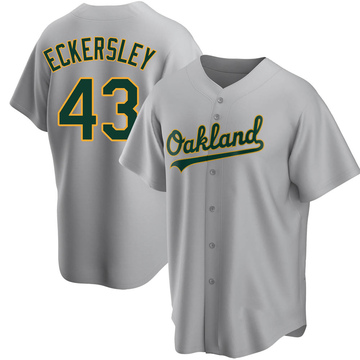 Youth Oakland Athletics Dennis Eckersley Gray Road Jersey - Replica