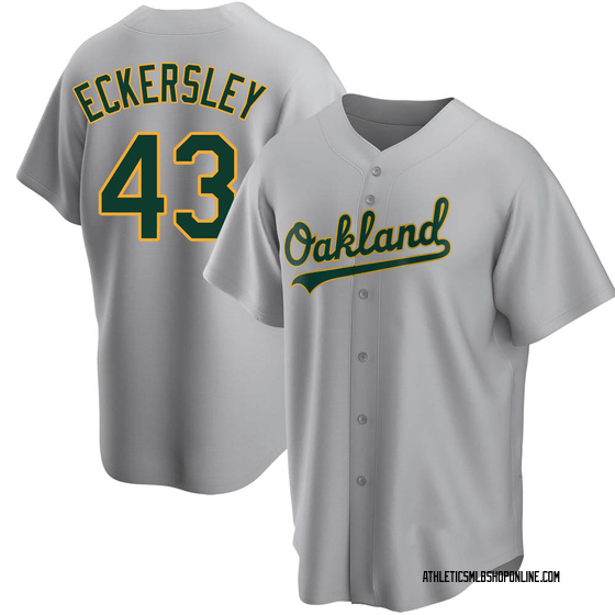 Youth Oakland Athletics Dennis Eckersley Gray Road Jersey - Replica